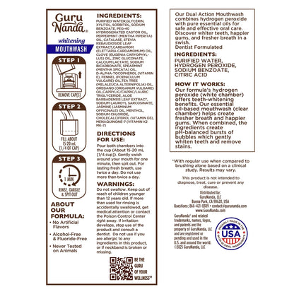 Dual Barrel Oxyburst Whitening Mouthwash, Wild Mint