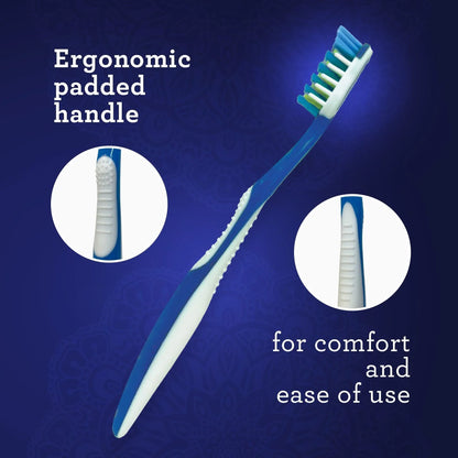 Multi-Action Toothbrush with Tongue Cleaner – 8 Pack