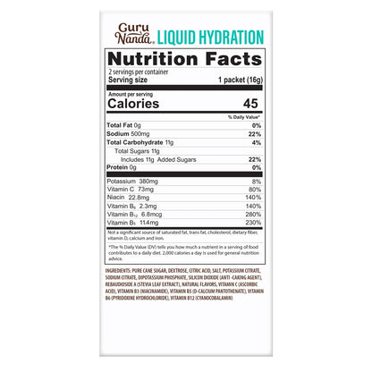 Liquid Hydration Electrolyte Drink Mix, Lemon Lime – 48 Count