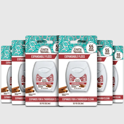 Cinnamon Flavored Expandable Dental Floss – 55 Yards