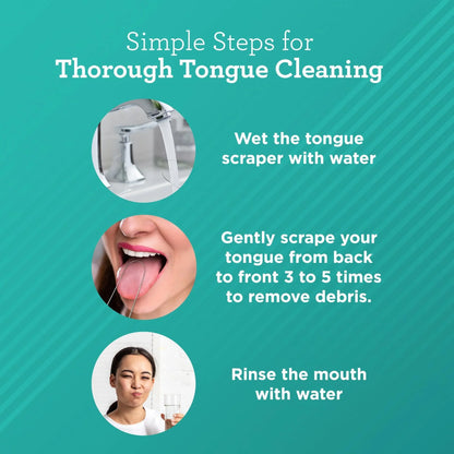 U Shaped Stainless Steel Tongue Scraper – 2 Pack