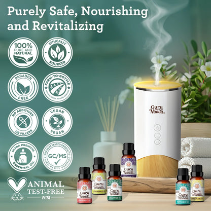 6 Essential Oils Single Notes Set, 10 ML