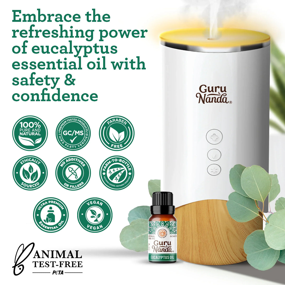 Eucalyptus Essential Oil, 15 ML – 1 Pack