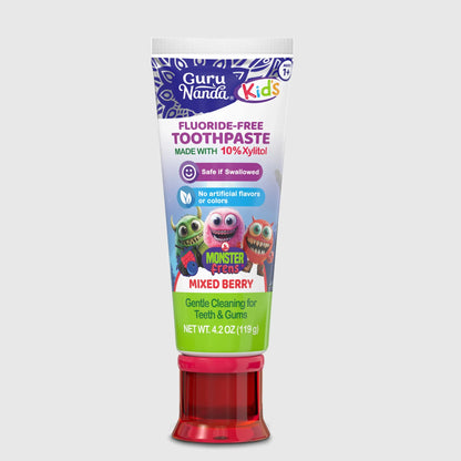 Fluoride-Free Toddler Toothpaste with 10% Xylitol - Mixed Berry Flavor - 4.2 oz