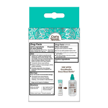 Premixed Saline Packets - 192 Count