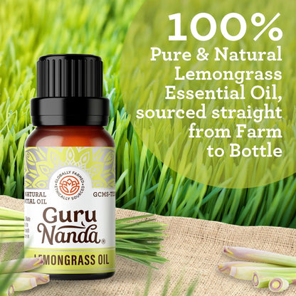 Lemongrass Essential Oil, 15 mL - 2 -Pack