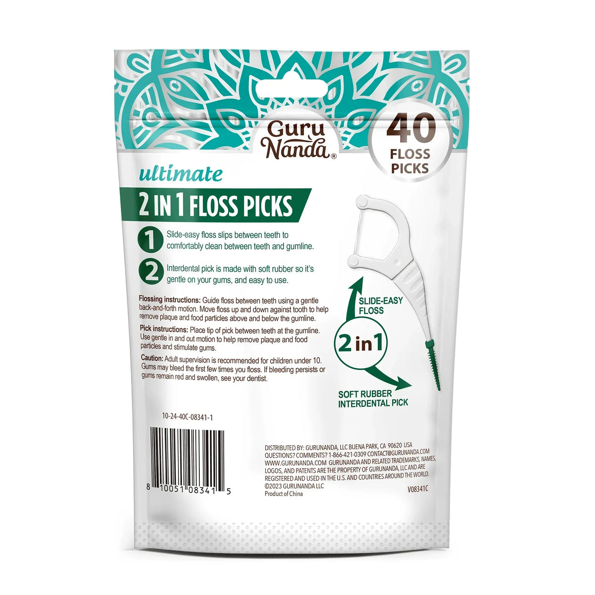 2-in-1 Dental Floss Picks