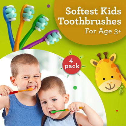 Kids Butter on Gums Toothbrush – 4 Pack