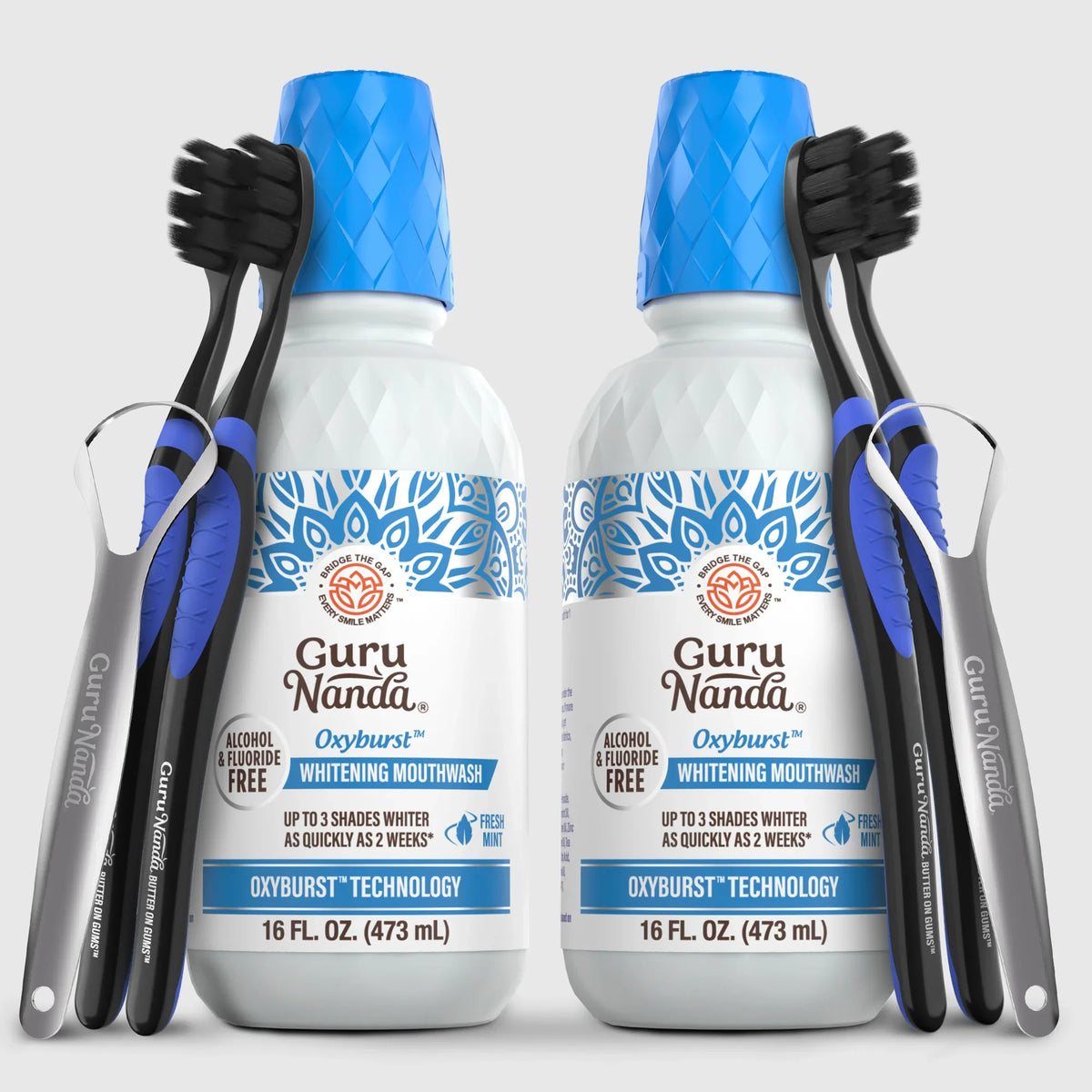 Oxyburst Whitening Oral Rinse, Fresh Mint