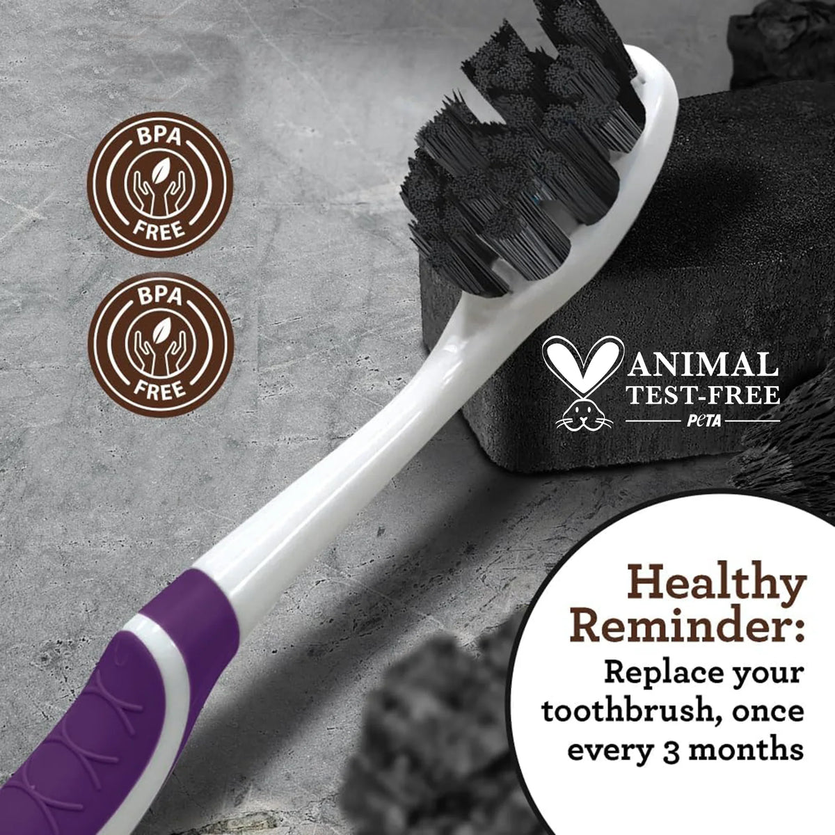Butter On Gums Charcoal Toothbrush