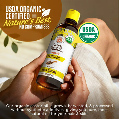 Organic Castor Oil – 8 oz