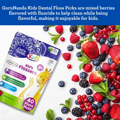 Kids' Giraffe Shaped Flossers, Fluoride-Free