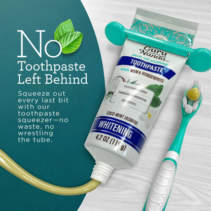 Hydroxyapatite & Neem Whitening Toothpaste, Fluoride Free – 4.2 oz