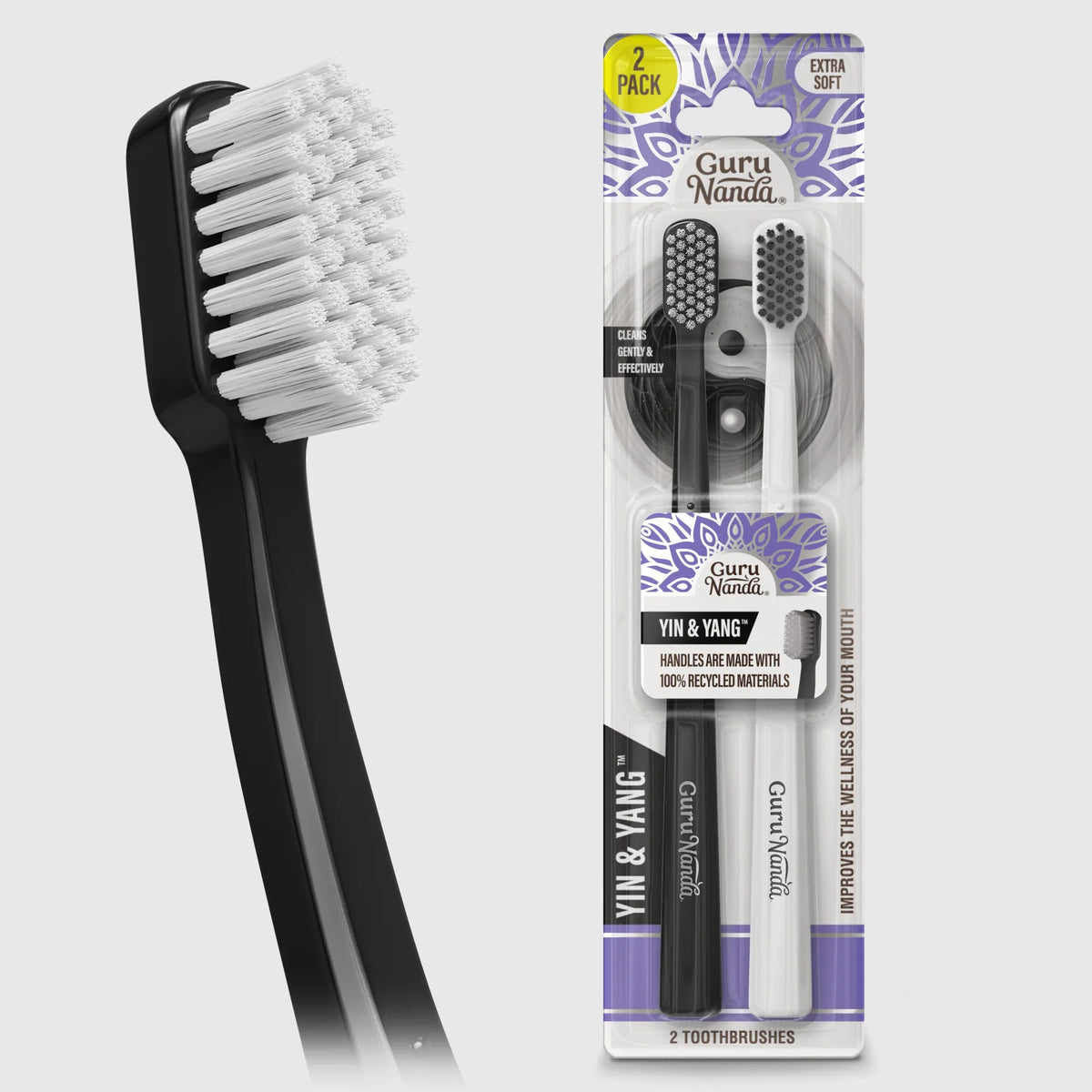 Yin & Yang Extra-Soft Toothbrush – 2 Pack