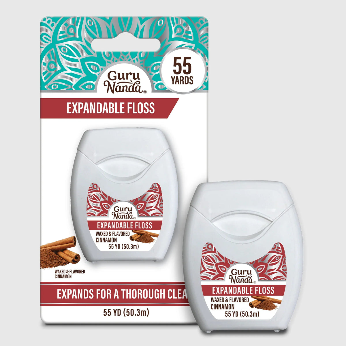Cinnamon Flavored Expandable Dental Floss – 55 Yards