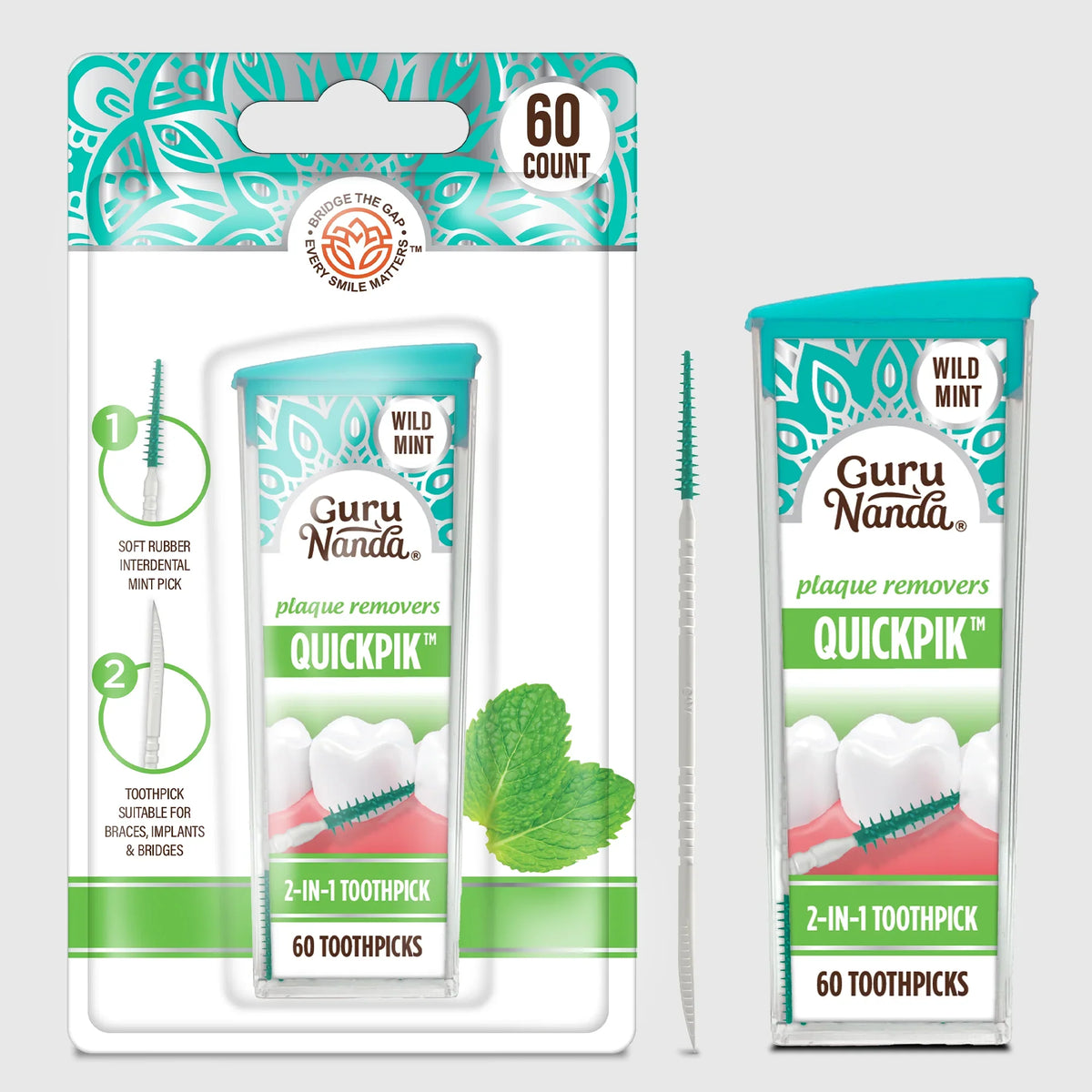 2-in-1 QuickPik Toothpick with Travel Case